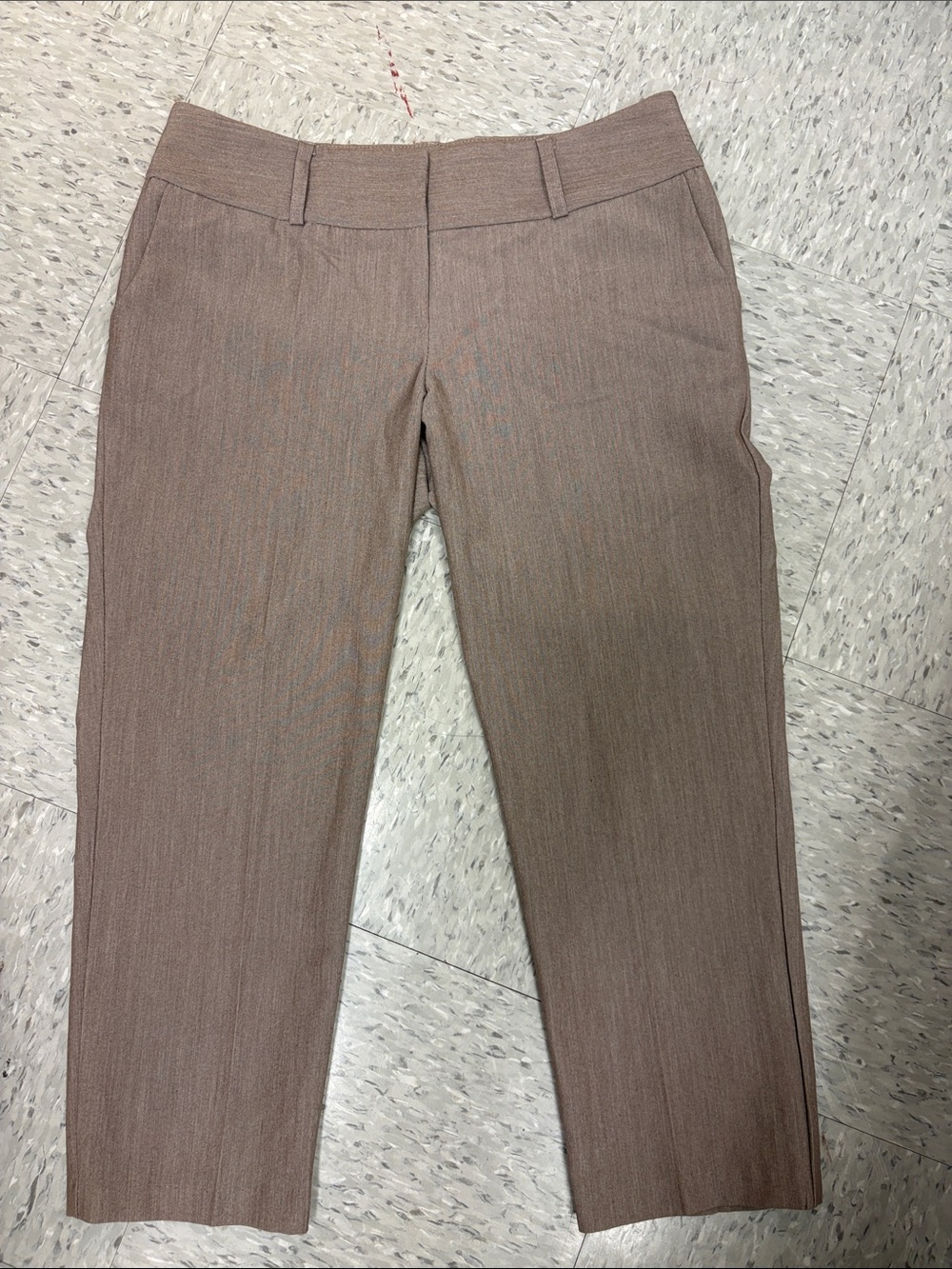 Women’s Crop Dress Pants — Dusty Rose Brown